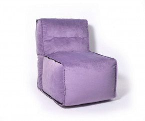 Прямое модульное бескаркасное кресло Комфорт (Фиолет велюр) в Нижней Туре - nizhnyaya-tura.germes-mebel.ru | фото